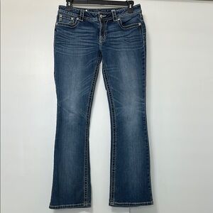Signature Miss Me Blue Boot Cut Jeans with Classic Flare